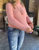 One Size Fit Turtleneck in Blush/Restock