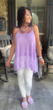 Sweet Pearl Lace Top in Lavender