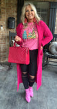 Pretty Patent Handbag in Fuchsia