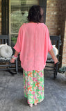 Everyday Kimono in Bright Pink S M XL