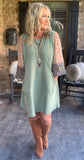 Mabel Dress in Sage XL
