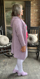 Lovely Lavender Mid Length Cardigan S/M M/L 2X/3X