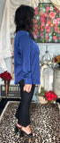 Opal Blouse in Midnight Blue S-XL