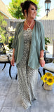 Everyday Kimono in Olive XL 1X