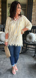 Golden Chic Knit Top 2X/3X