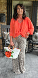 Riviera Leopard Wide Leg Pants 2 S-3X