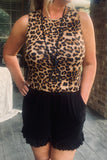 The Julie Leopard Romper S L XL
