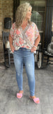 Missy Pull on Medium Wash Jeans/Restock S M 2X