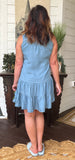 Shelby Denim Ruffle Dress S-L