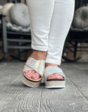 Glitzy Crystal Wedges in Champagne