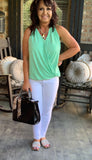 Keep It Simple Top in Mint XL 1X 3X