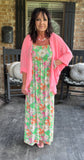 Everyday Kimono in Bright Pink S M XL