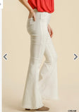 Ivory Fringed Pull On Flares S-1X