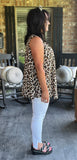 Leopard Obsessed Draped Vest M L 2X