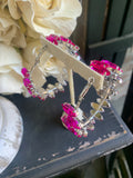 Hot Pink Obsession Statement Hoops