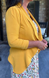 Marigold Ruffled Blazer M L 2X 3X