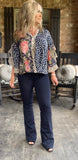 Courtney Pull Up Dark Denim Jeans S