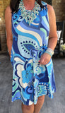 Blue Hawaii Dress S-3X