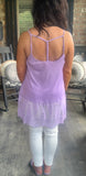 Sweet Pearl Lace Top in Lavender