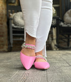 Bubblegum Pink Crystal Mules
