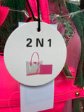 Neon Pink/Clear Handbag
