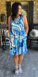 Blue Hawaii Dress S-3X