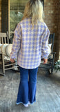 Lovely Lavender Houndstooth S-L