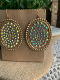 Casey AB Crystal Earrings in Gold