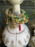 Charmed in Green Bracelet Stack