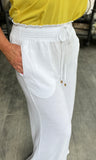 Summer White Wide Leg Pants S-L