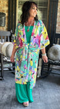 Paradise Pretty Kimono in Emerald S/M M/L XL/1X