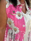Pinkie Daisy Lace Vest S/M L/XL