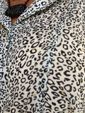 Classy in Snow Leopard Blouse M XL 1X