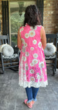 Pinkie Daisy Lace Vest S/M L/XL