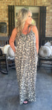 Everyday Pretty Dress in Olive Leopard L -2X
