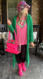 Neon Pink/Clear Handbag