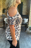 Dreaming Big Leopard Top S M