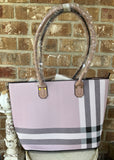 Blush Plaid 3 in 1 Handbag