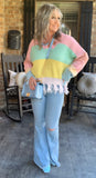 Spring Rainbow Sweater S/M