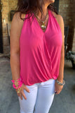 Keep It Simple Top in Hot Pink M XL 1X