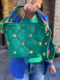 Green Obsession Bucket/Crossbody Handbag