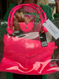 Neon Pink/Clear Handbag