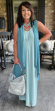 Everyday Pretty Dress in Light Blue Grey L XL