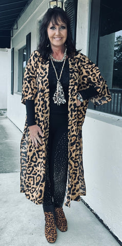 Leopard Love Kimono One Size Fit