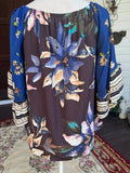 Blue Classic Floral Blouse
