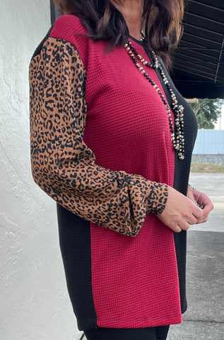 Leopard and Wine Top
