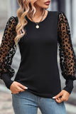 Precious Puff Sleeve Leopard Top