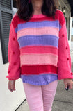 Winter Wonderland Sweater in Coral Pink