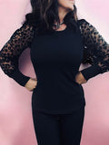 Precious Puff Sleeve Leopard Top S-2X