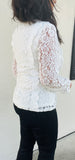 Evonne White Lace Blouse S-L